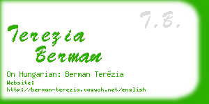terezia berman business card