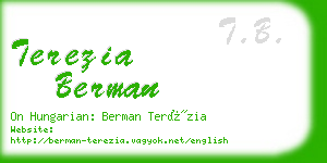 terezia berman business card